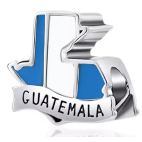 Charm Guatemala – tajemství Mayů, příroda a opravdovost - mapa, korálek na náramek cestování