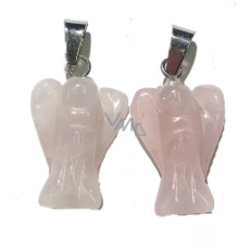 Růženin Anděl strážný přívěsek přírodní kámen, ručně broušený 2 - 2,2 cm, kámen lásky