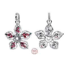 Charm Sterlingové stříbro 925 Stranger Things Demogorgon květina, přívěsek na náramek film