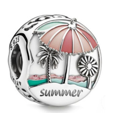 Charm Léto na pláži - Summer, korálek na náramek cestování