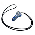 Sodalit Penis amulet pro plodnost, přívěsek přírodní kámen ručně broušený 3 cm, kámen komunikace