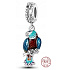 Charm Orel modrý, přívěsek na náramek zvíře