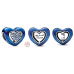 Charm Sterlingové stříbro 925 Otočné modré srdce, korálek na náramek láska