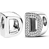 Charm Abecední písmeno D, korálek na náramek