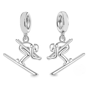 Charm Lyžování Báječná cesta, přívěsek na náramek sport