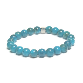Apatit modrý náramek elastický přírodní kámen, kulička 6 mm / 16 - 17 cm, kámen realizace Apatit modrý náramek elastický přírodní kámen, kulička 6 mm / 16 - 17 cm, kámen realizace