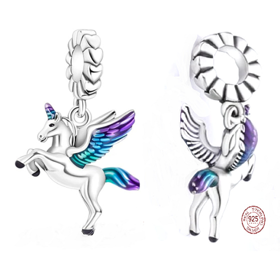 Charm Pegas, Jednorožec letící, přívěsek na náramek zvíře