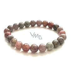 Spinel náramek elastický přírodní kámen, kulička 8 mm /16 - 17 cm, štěstí-dobrá nálada