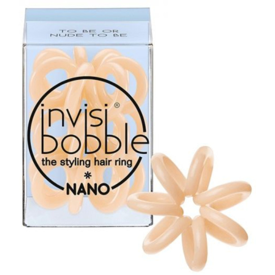 Invisibobble Nano To Be Or Nude To Be Gumička do vlasů tělová spirálová 3 kusy