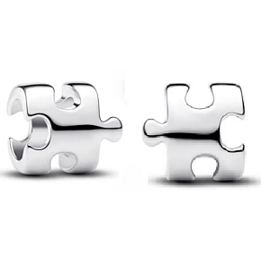 Charm Puzzle dílek, mini korálek na náramek, symbol spojení a celistvosti, přátelství Charm Puzzle dílek, mini korálek na náramek, symbol spojení a celistvosti, přátelství