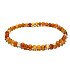 Achát oranžový náramek elastický přírodní kámen, kulička 4 mm / 19 cm, stabilita, energie, sebedůvěra