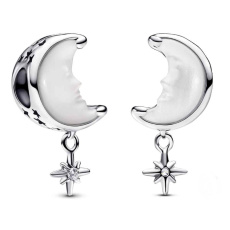 Charm Měsíc a Severka, přívěsek na náramek vesmír