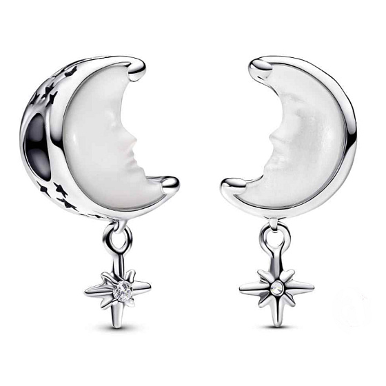 Charm Měsíc a Severka, přívěsek na náramek vesmír