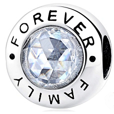 Charm Rodina navždy, korálek na náramek rodina