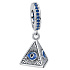 Charm Egypt - Pyramida, vševidoucí oko, přívěsek na náramek cestování