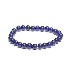 Lapis lazuli náramek elastický přírodní kámen, kulička 6 mm / 16 - 17 cm, kámen harmonie