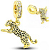 Charm Leopard, přívěsek na náramek zvíře