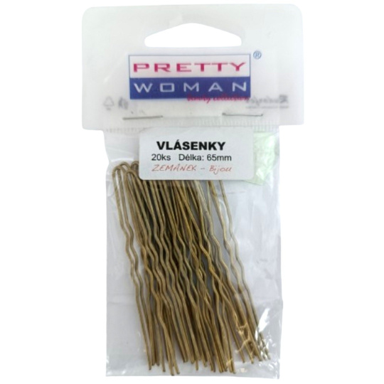 Zemánek Vlásenky do vlasů zlaté 65 mm 20 kusů