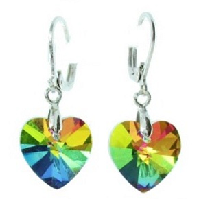 Aurazářič Magické náušnice broušené srdce nejsem jen šperk 3,5 cm