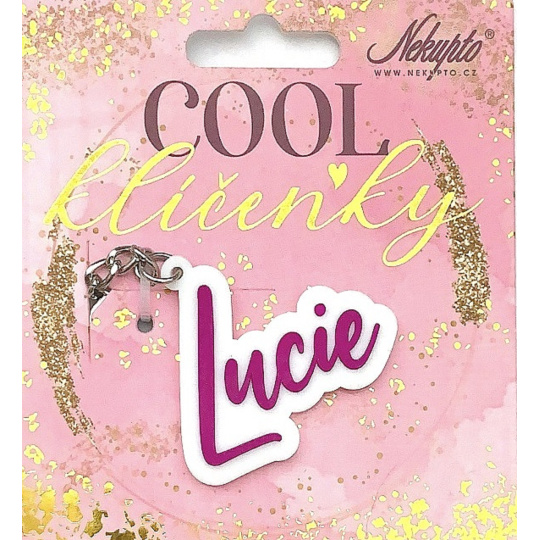 Nekupto Cool jmenná klíčenka Lucie 1 kus