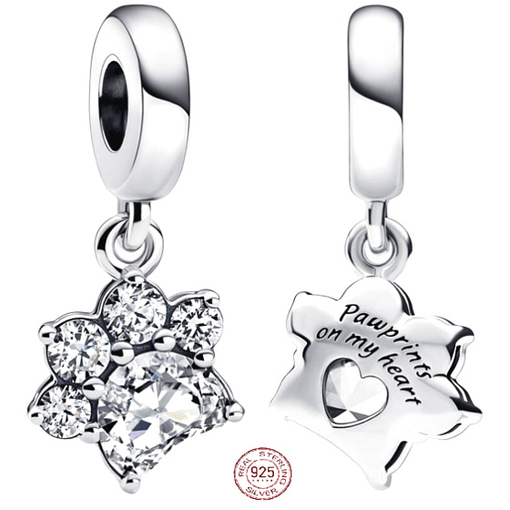 Charm Jiskřivá tlapka, přívěsek na náramek mazlíček