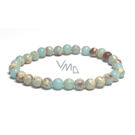 Jaspis / Šoušanský kámen náramek elastický přírodní kámen, kulička 6 mm / 16 - 17 cm Jaspis / Šoušanský kámen náramek elastický přírodní kámen, kulička 6 mm / 16 - 17 cm