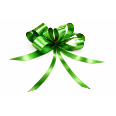 Kokarda – stahovací ozdobná stuha zelená metalýza | 50 cm