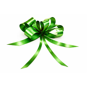 Kokarda – stahovací ozdobná stuha zelená metalýza | 50 cm