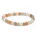 Měsíční kámen mix barev náramek elastický přírodní kámen, kulička 6 mm / 16 - 17 cm, kámen osudu