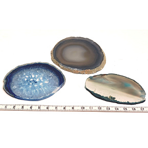 Achát modrý plátek, přírodní kámen 1 kus