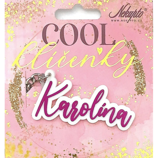 Nekupto Cool jmenná klíčenka Karolína 1 kus