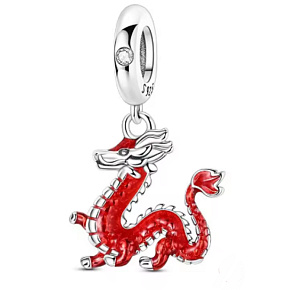 Charm Dragón - drak, přívěsek na náramek – symbol síly, odvahy a ochrany zvíře