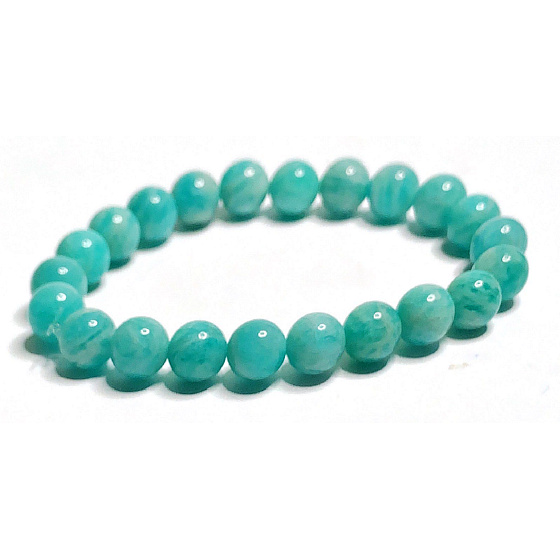 Amazonit náramek elastický přírodní kámen naděje