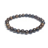 Bronzit náramek elastický přírodní kámen, kulička 6 mm / 16 - 17 cm, vysoce ochranný kámen