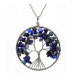 Lapis lazuli Strom života přívěsek přírodní kámen léčivý, délka řetízku: 45 + 5 cm, kámen harmonie