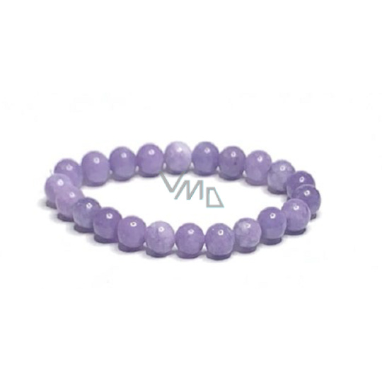 Angelit fialový náramek elastický přírodní kámen, kulička 8 mm / 16 -17 cm, kámen míru Angelit fialový náramek elastický přírodní kámen, kulička 8 mm / 16 -17 cm, kámen míru
