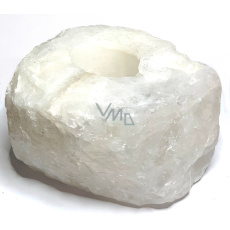 Křišťál Svícen surový přírodní kámen 110 x 110 x 60 mm 1 kus, kámen kamenů