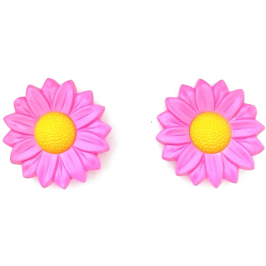 Plastic Nova Kopretiny gumička do vlasů růžové 2 kusy