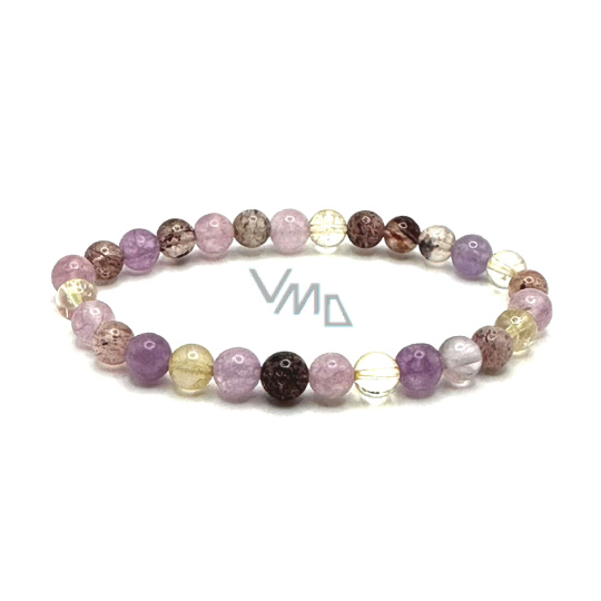 Kakoxen náramek elastický, přírodní kámen kulička 6 mm / 16 - 17 cm