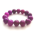 Sugilit náramek elastický přírodní kámen, kulička 16 mm / 16 - 17 cm, Láska • Moudrost • Pravda