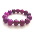 Sugilit náramek elastický přírodní kámen, kulička 16 mm / 16 - 17 cm, Láska • Moudrost • Pravda