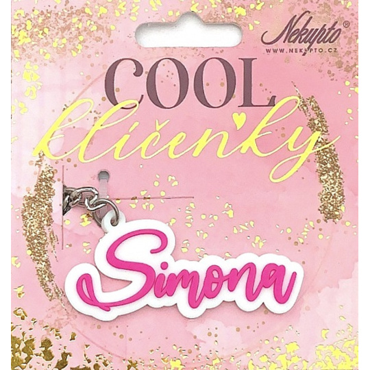 Nekupto Cool jmenná klíčenka Simona 1 kus