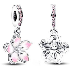 Charm Třešňový květ, přívěsek na náramek květina