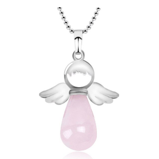 Růženin Anděl přívěsek přírodní kámen 4,2 x 3 cm, kámen lásky