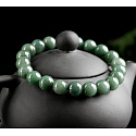 Jadeit Barmský zelený náramek elastický přírodní kámen, 8 mm / 16 - 17cm, láska štěstí