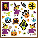 Samolepky Halloween 40 kusů 10,5 x 18 cm