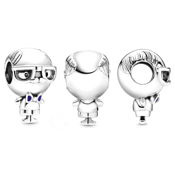 Charm Děda - Pan Moudrý, korálek na náramek rodina