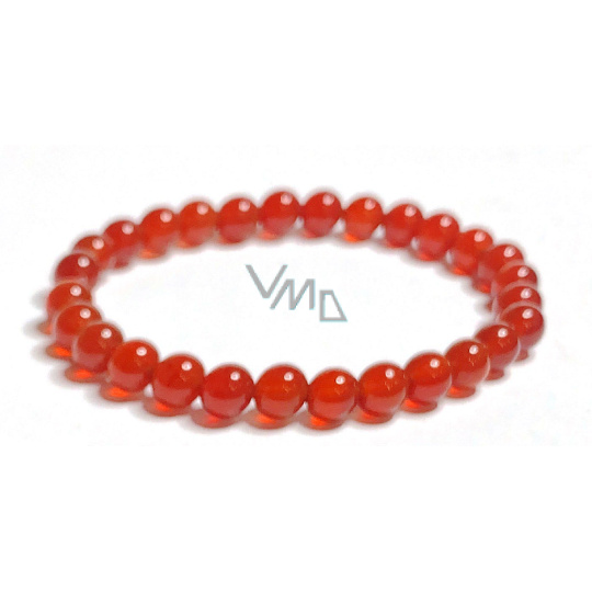 Karneol náramek elastický přírodní kámen, kulička 6 mm / 16 - 17 cm, Učí nás tady a teď Karneol náramek elastický přírodní kámen, kulička 6 mm / 16 - 17 cm, Učí nás tady a teď