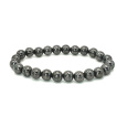 Magnetovec zeštíhlující magnetický náramek elastický přírodní kámen, kulička 8 mm / 16 - 17 cm