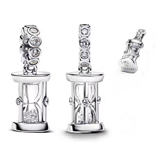 Charm Sterlingové stříbro 925 Přesýpací hodiny„This Moment, přívěsek na náramek, symbol času